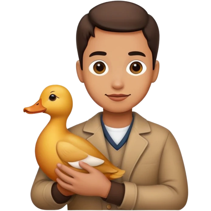 holding duck emoji
