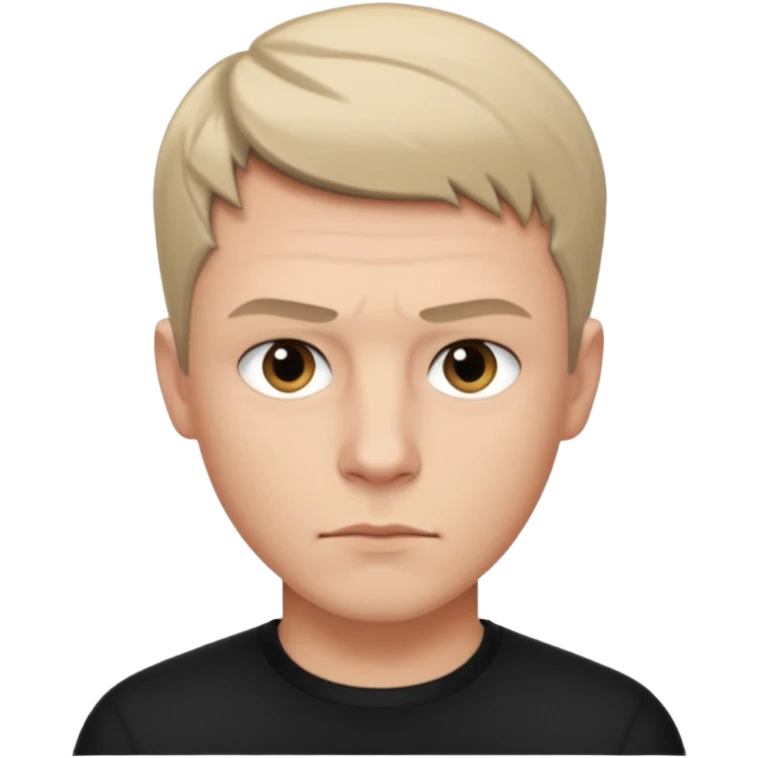 Christoph Schneider, determined face, short hair, black clothing emoji