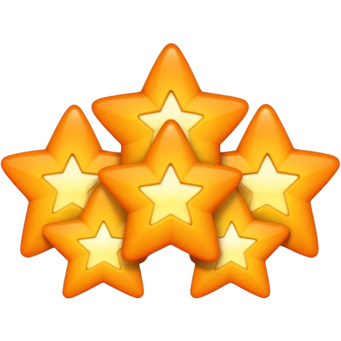 5 orange stars emoji