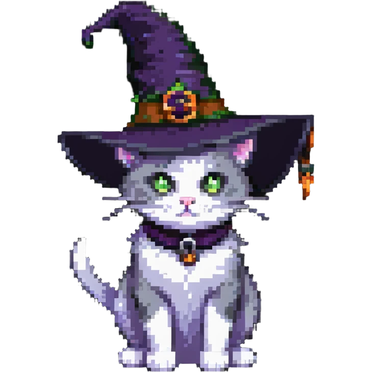 Witch cat emoji
