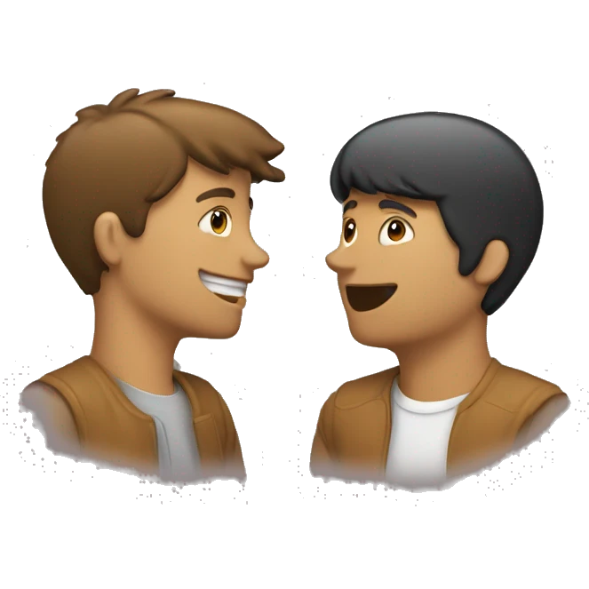 two people talking to each other emoji