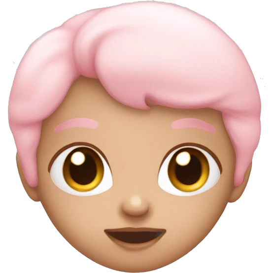 light baby pink heart emoji