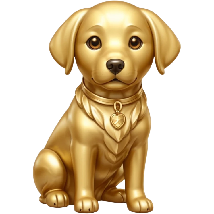 golden dog statuse emoji