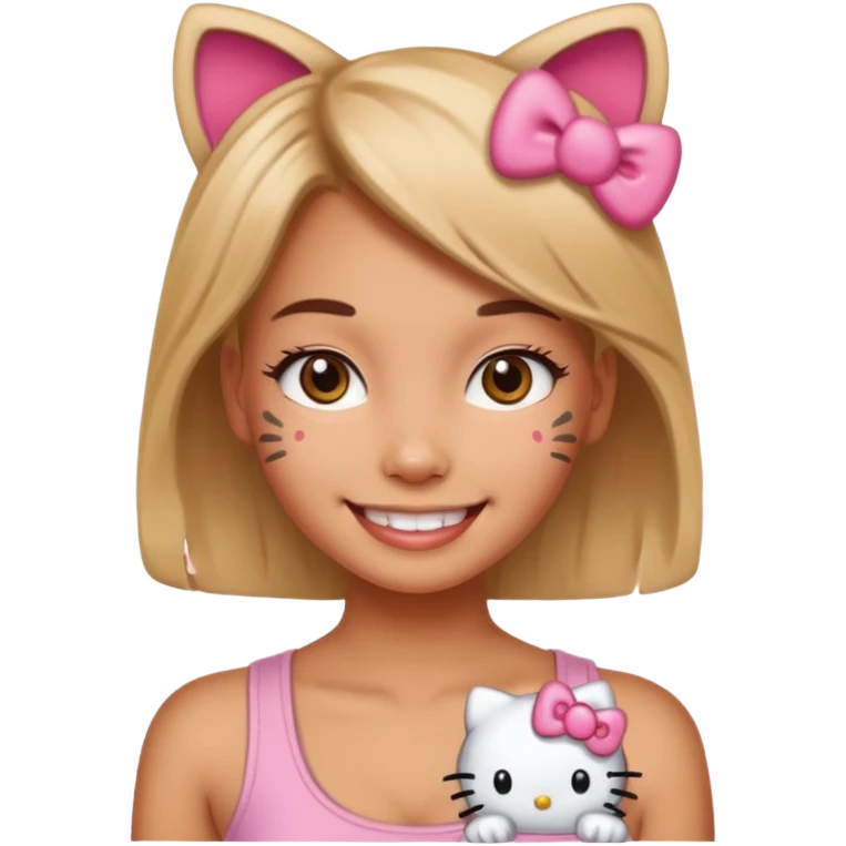 Baddie Hello kitty emoji