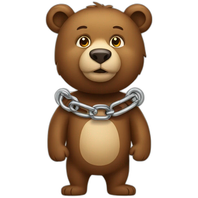 bear-wearing-a-chain emoji