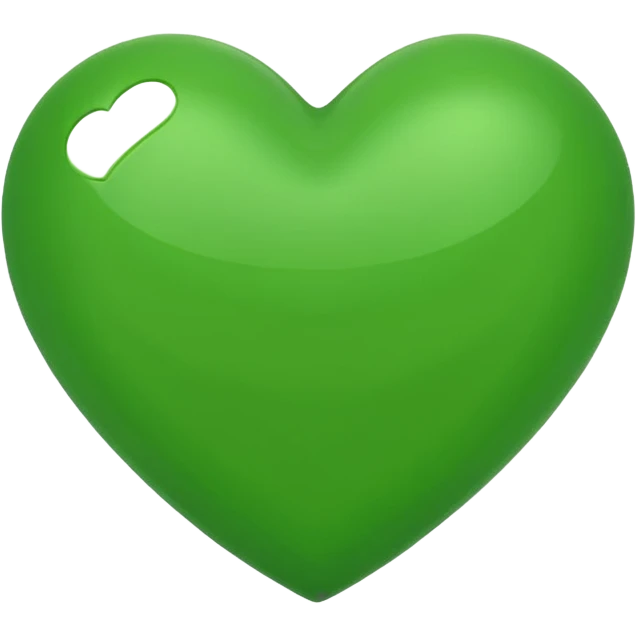 green heart, simple and bold, suitable for emoji use emoji
