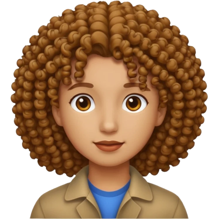 🤫 curly hair emoji