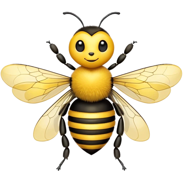 Bee with heart emoji