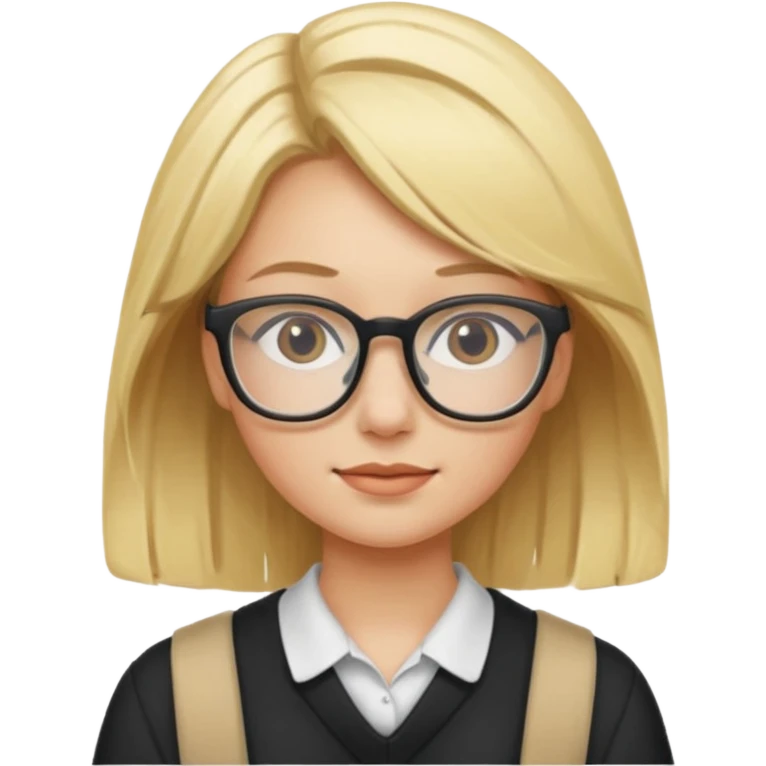 Blonde female student emoji