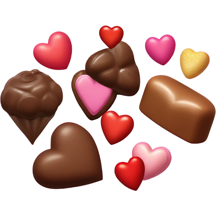 Corazón con dulces  emoji