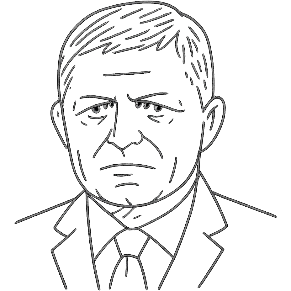 portrait of Robert Fico, Prime Minister of Slovakia icon emoji