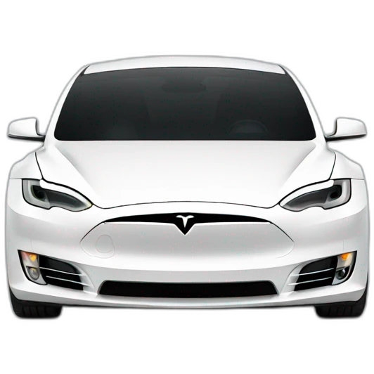 white tesla emoji