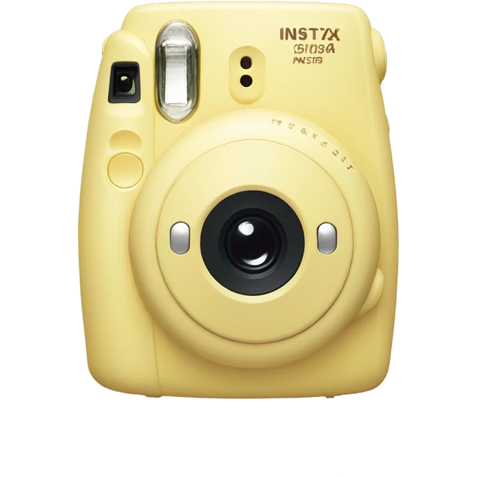 light yellow instax mini emoji