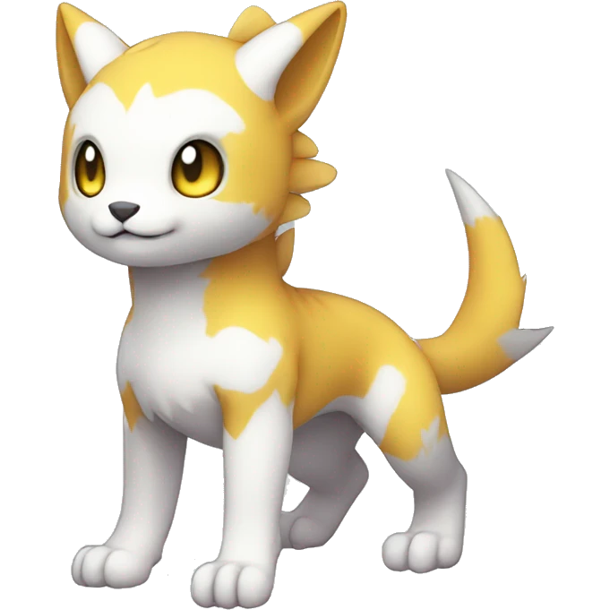 cute kawaii cool Digimon-Fakemon-animal full body emoji