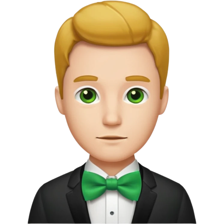 guy with green bow tie emoji
