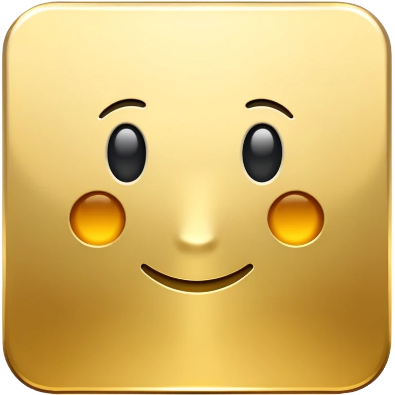A golden square with a slight gradient emoji