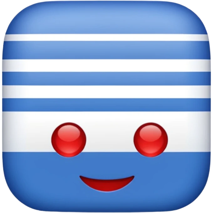 33% blue 33% white 33$% red on the background emoji