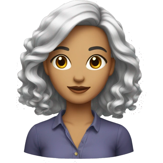 beaux cheveux femme emoji