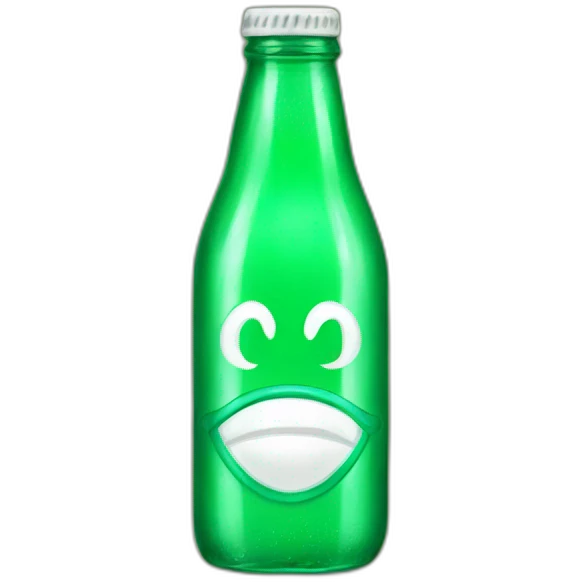 Sprite glass bottle emoji