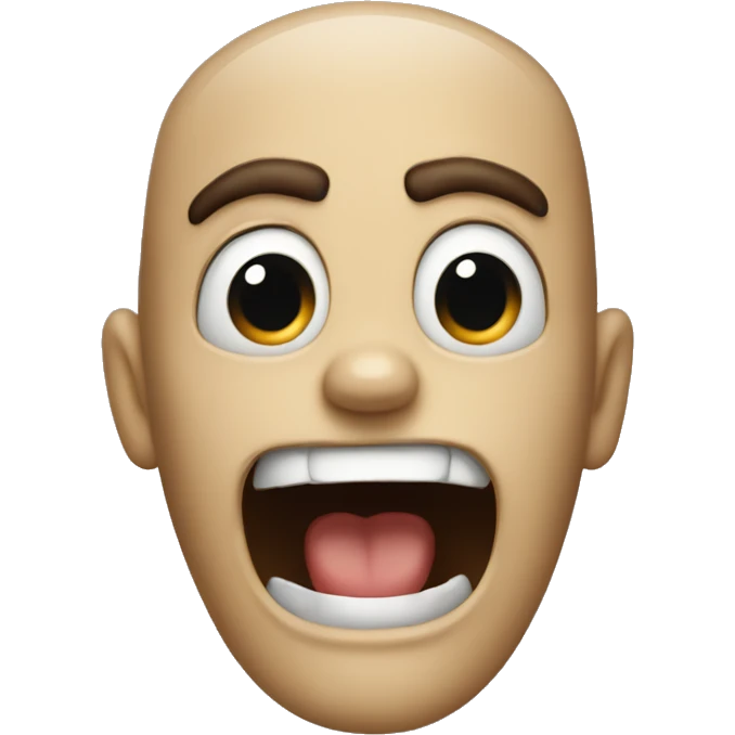 Scream character emoji