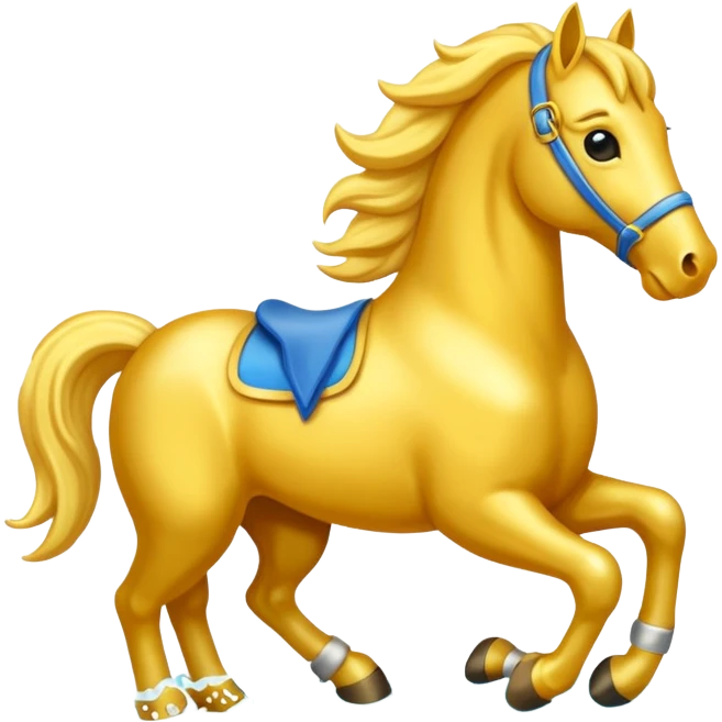 Golden horse shore emoji