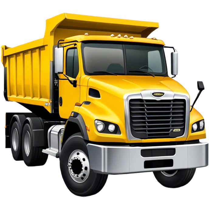 Dump Truck - Freightliner 114SD (Model Year: 2022) (Iconic colour: Yellow with black and silver) emoji