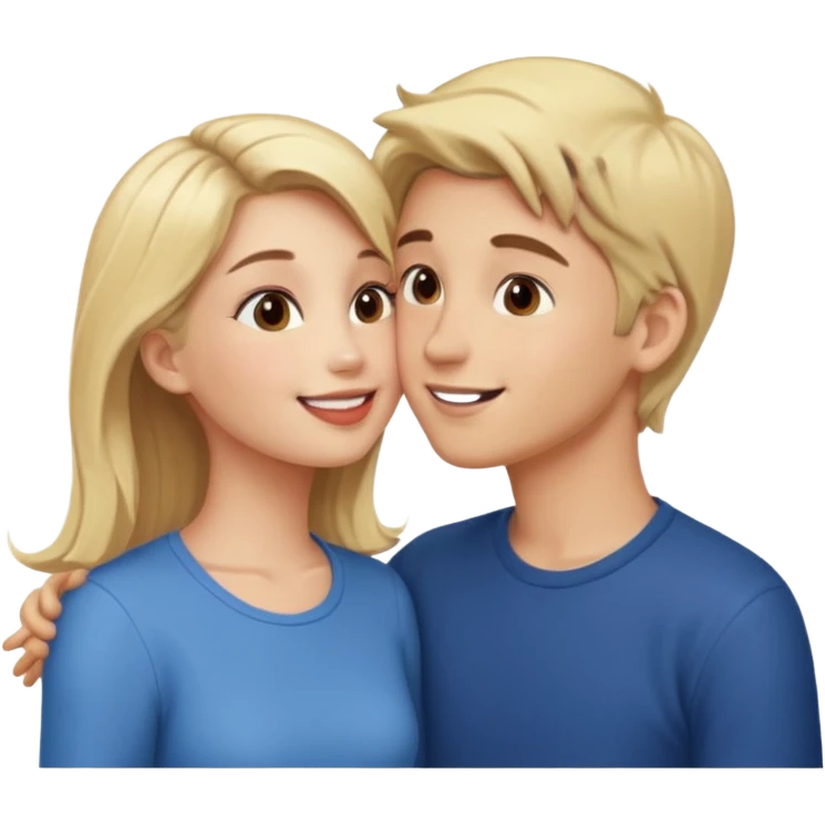 Love kissing mod boy and girl emoji