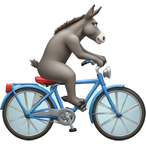 donkey riding a bike emoji