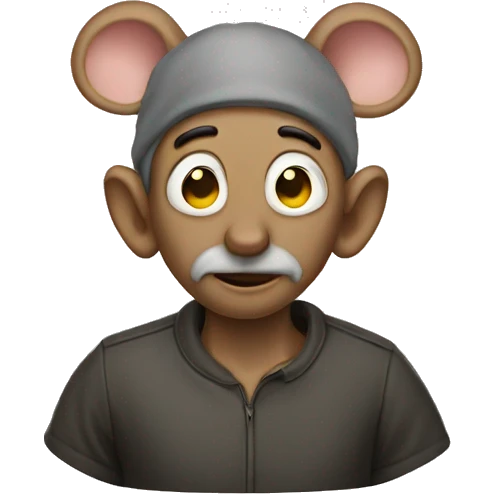 human like mouse man emoji