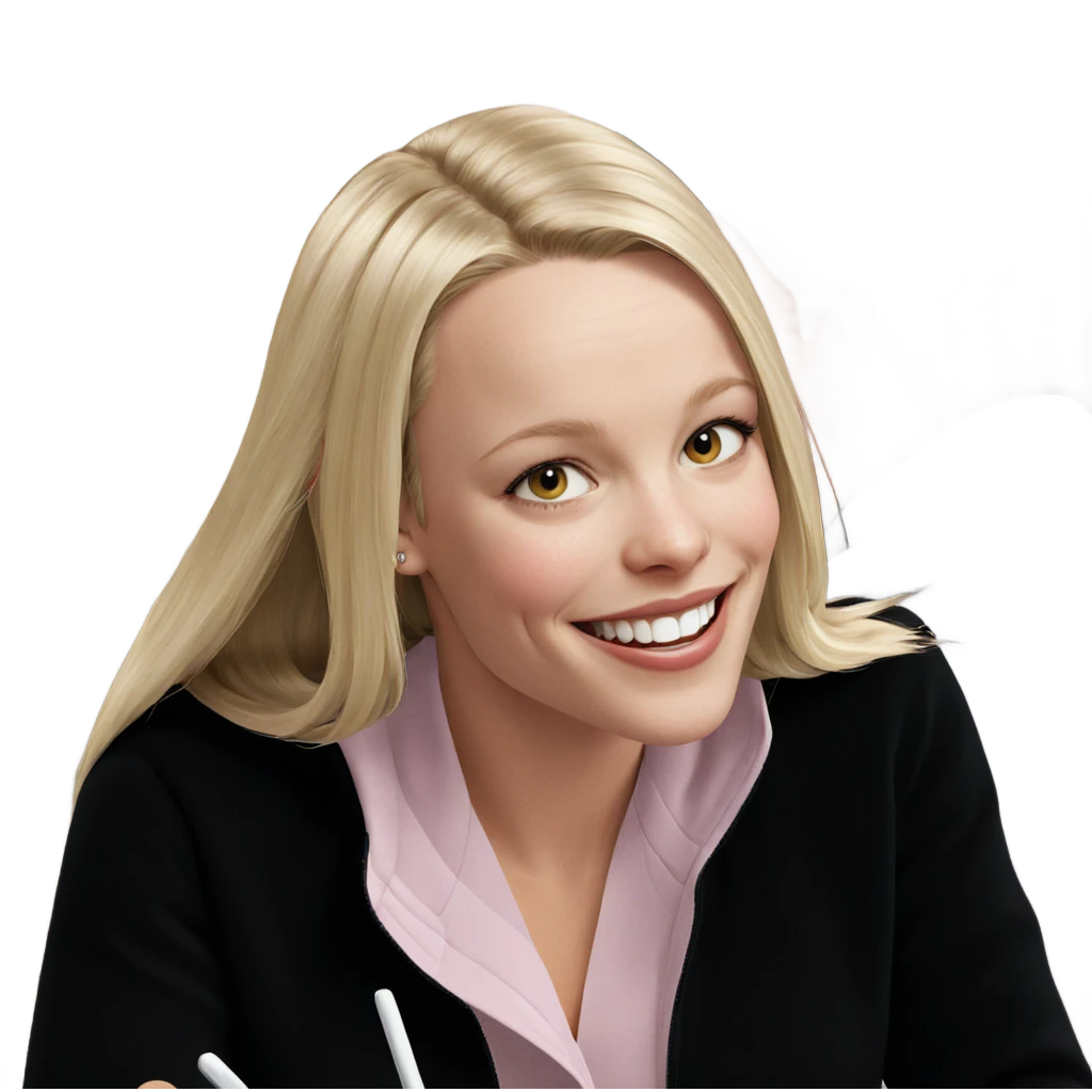 blonde girl smiling meme emoji