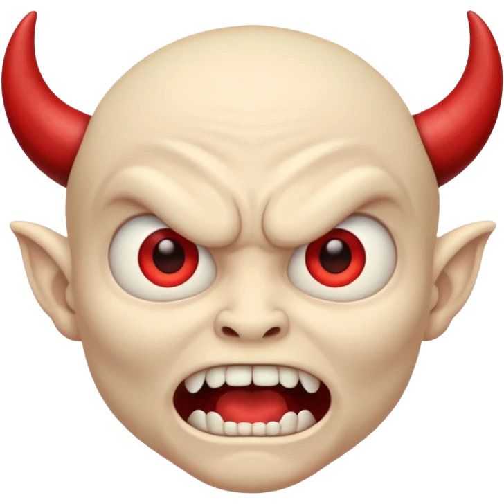 very scared demon memoji emoji