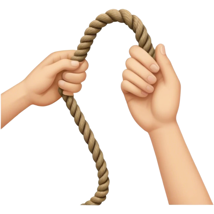 hand letting go a rope fall emoji