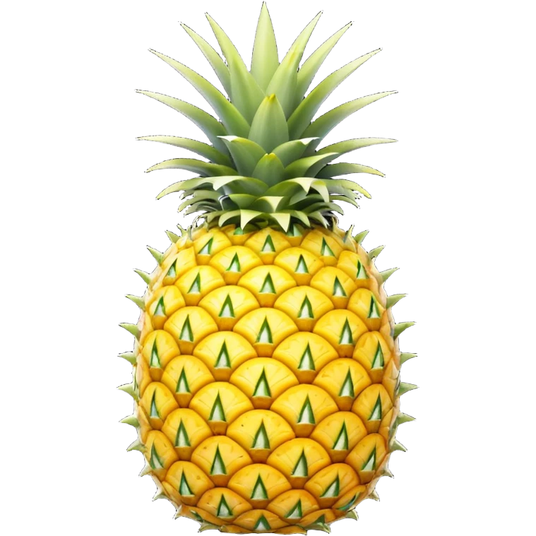 A pineapple flipped 180 degrees clockwise around the x axis  emoji