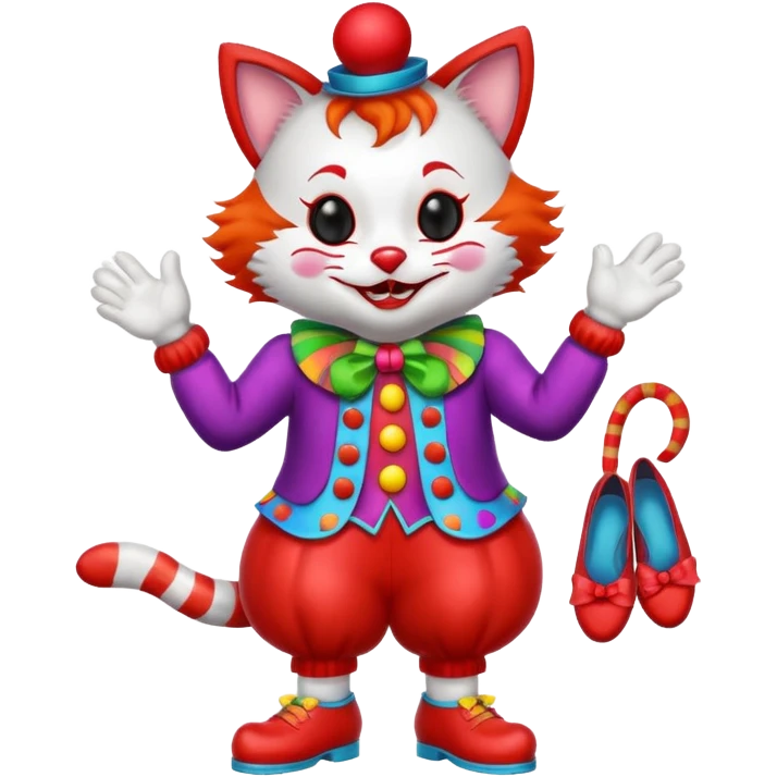 cat clown emoji