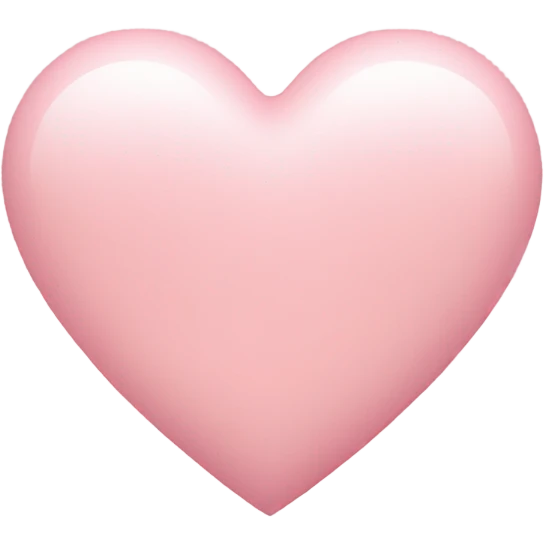 Light pink heart  emoji