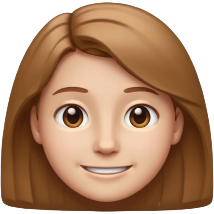 Trusting face emoji with steady gaze, smile, slightly tilted head, softened jaw emoji