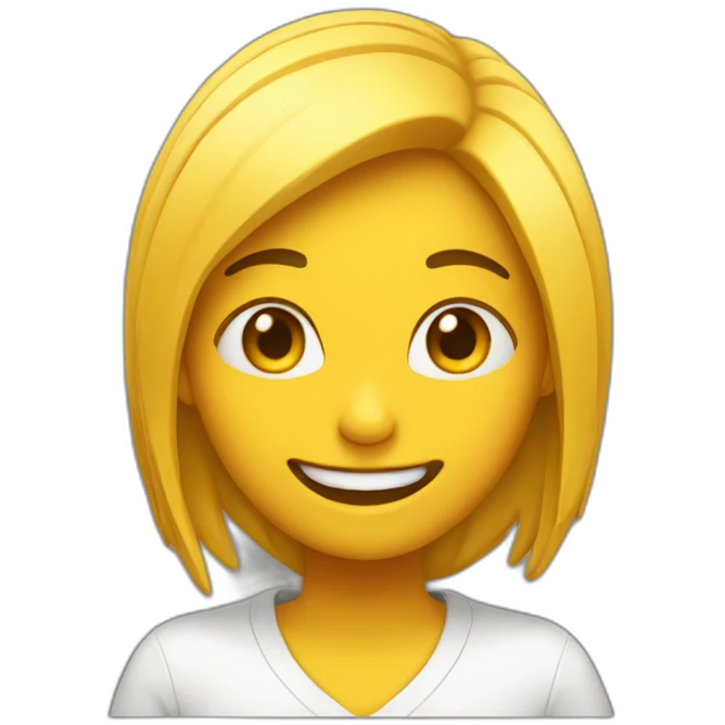 Chica riendo emoji