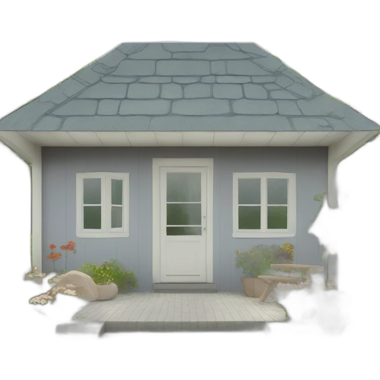 scandinavian modern architecture summer house front emoji
