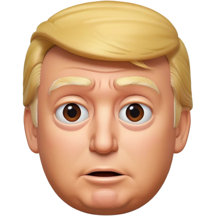 Trump, funny, 3d pixar style emoji