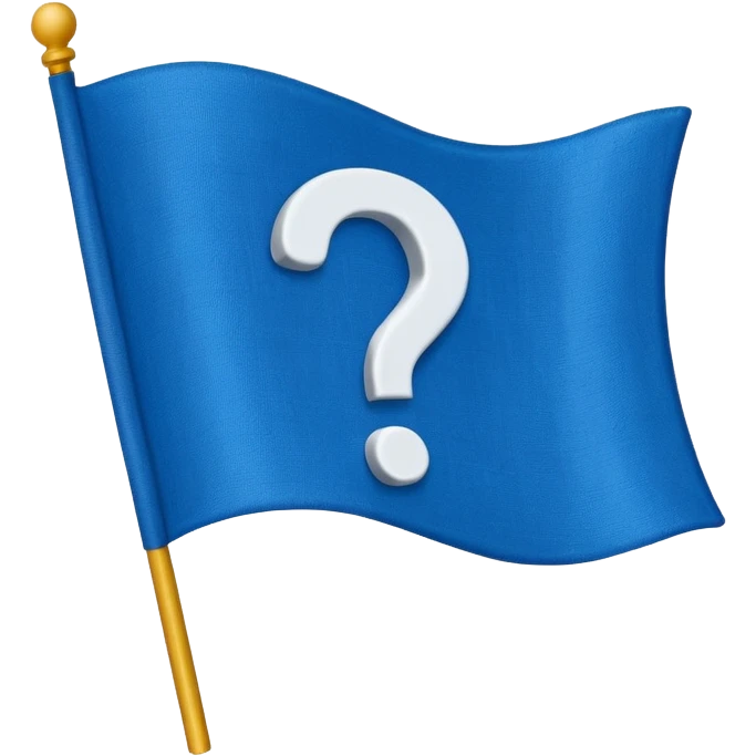 A Flag with a question mark on it emoji