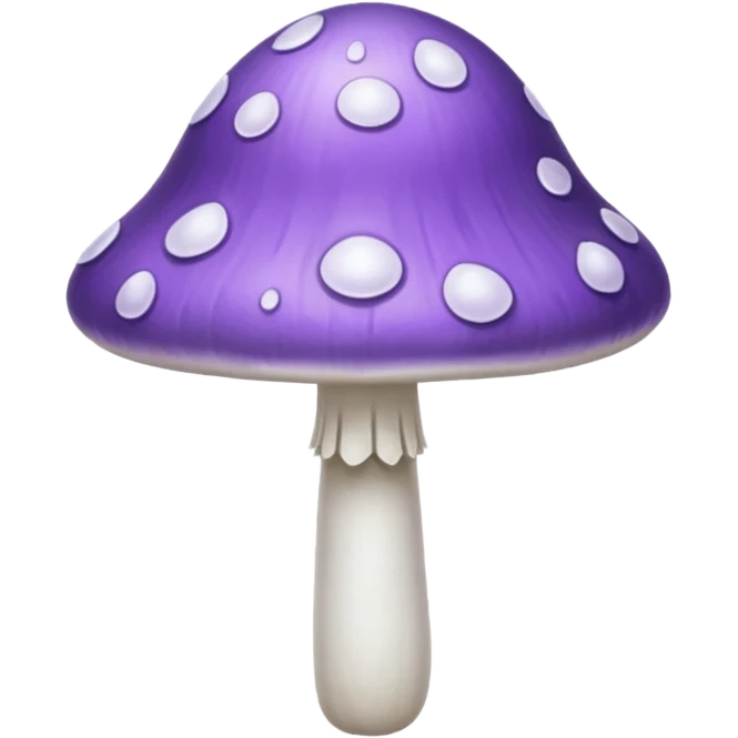 cogumelo fantasma fantasma roxo e branco emoji