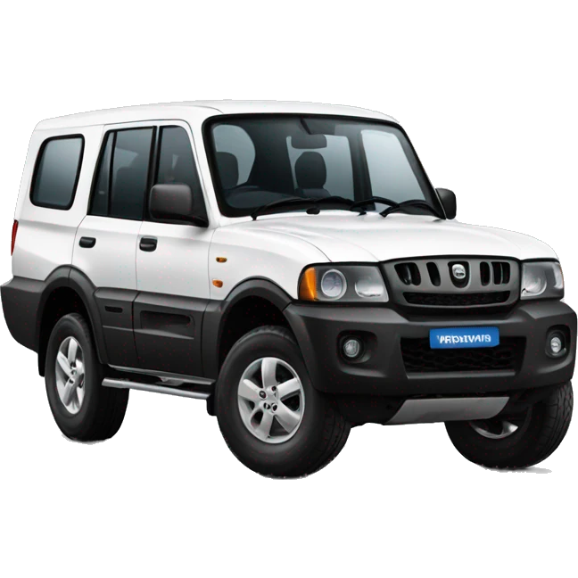 Mahindra black Scorpio emoji