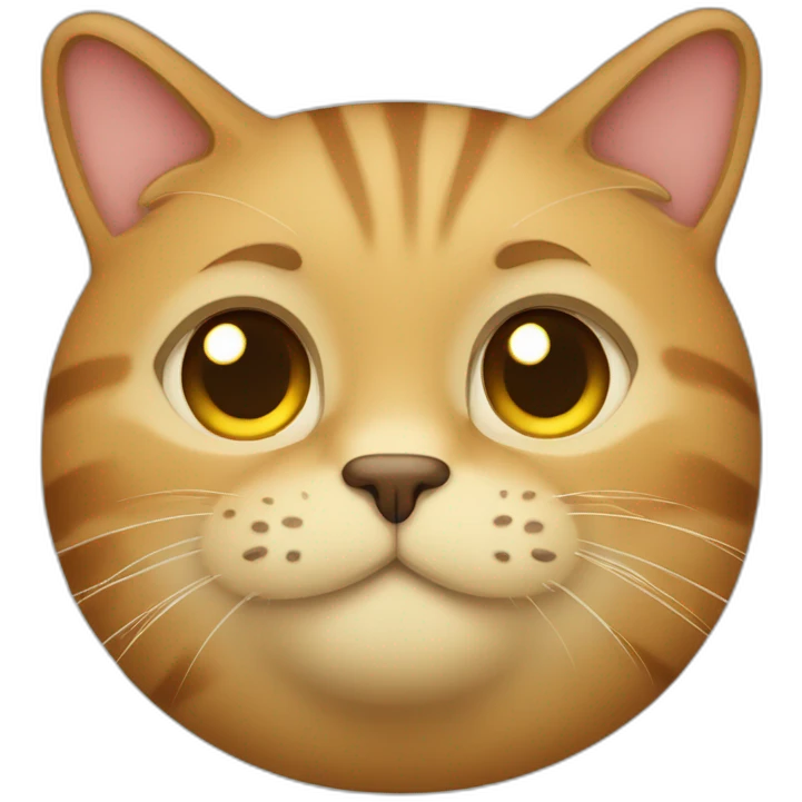 Lite-brown-Fat-cat emoji