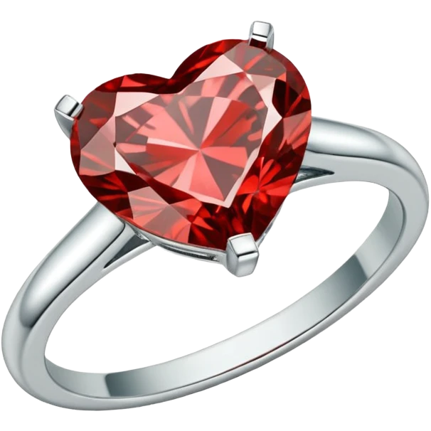 Heart-shaped Diamond Engagement Ring in Platinum, Tiffany emoji