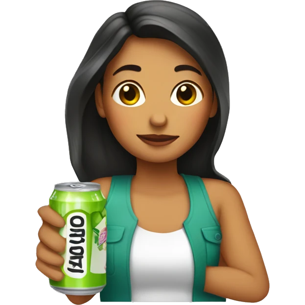 girl with bars canned margaritas emoji