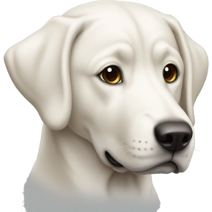 white ladrador emoji