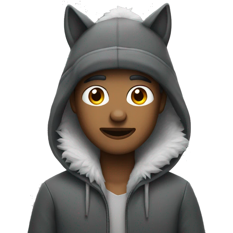 Person with a wolf hat emoji