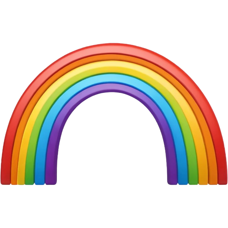A rainbow swas emoji