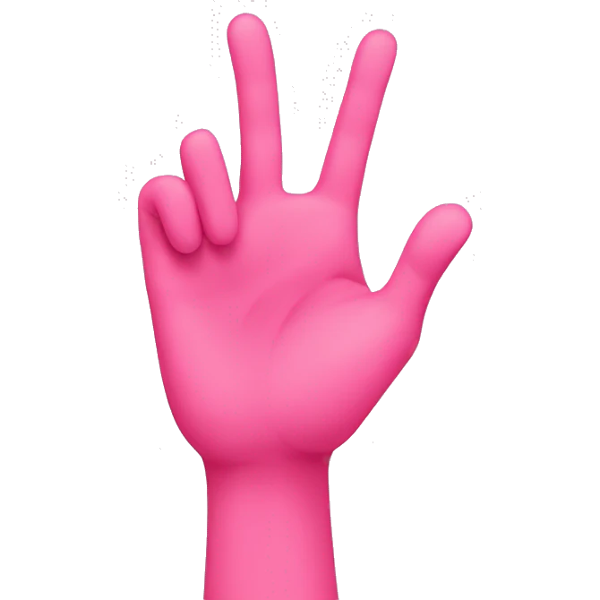 heart gesture with pink hands emoji