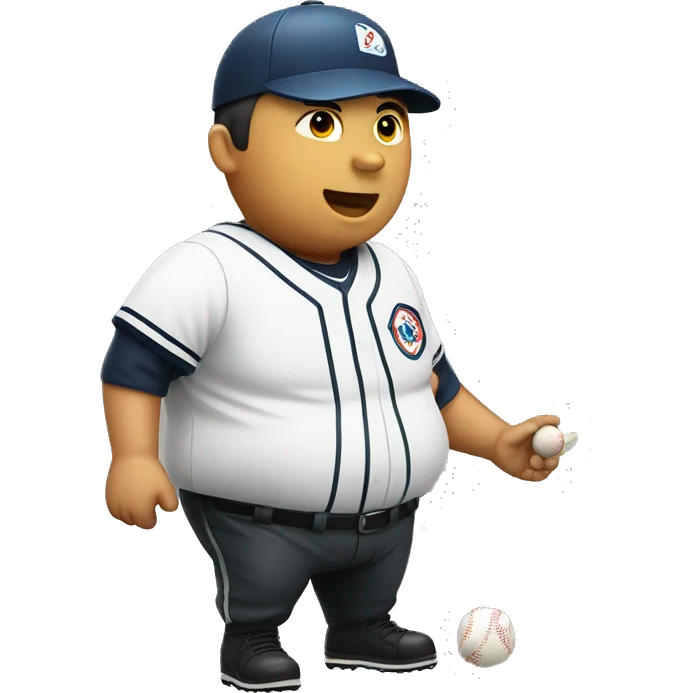 Fat Korean baseball umpire  emoji
